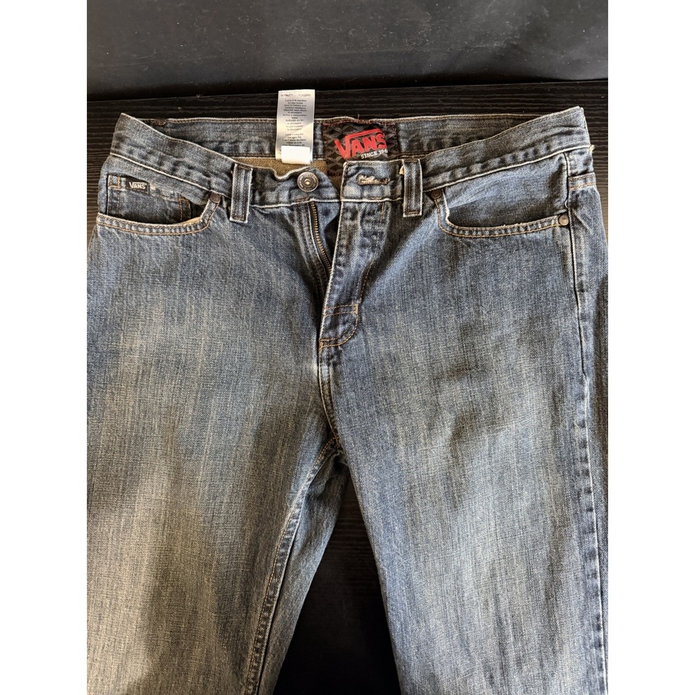 Vans Men's Jeans 30x30 Blue Denim Straight Leg Skate Casual Pants 7B57
